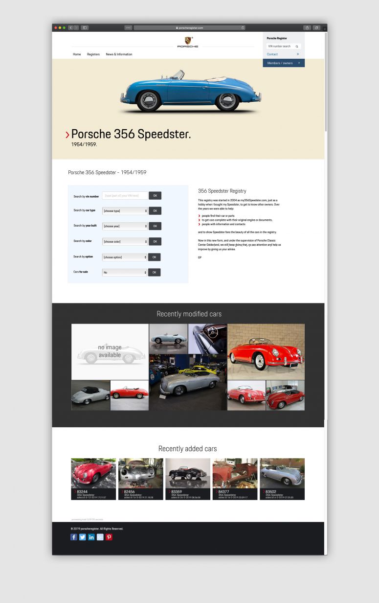 Porscheregister.com - AGH & Friends