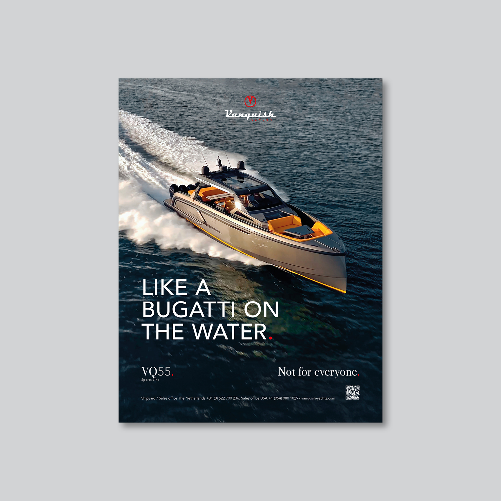 Vanquish Yachts advertising
