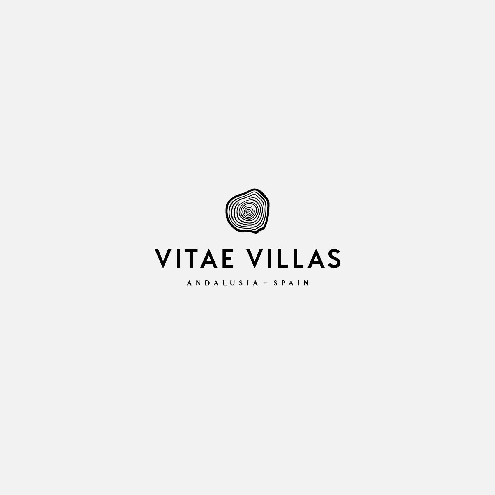 The Vitae Villas logo - black on white