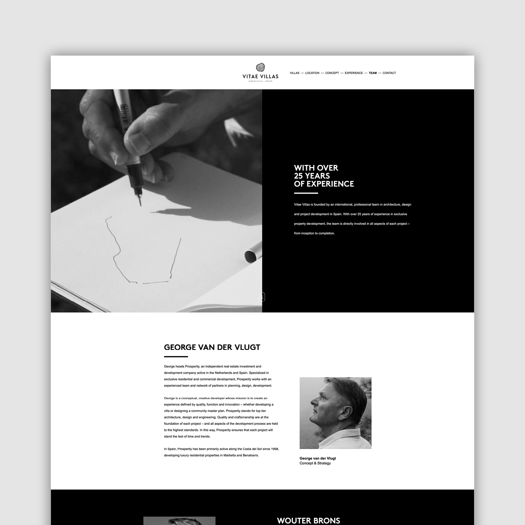 Vitae Villas website design