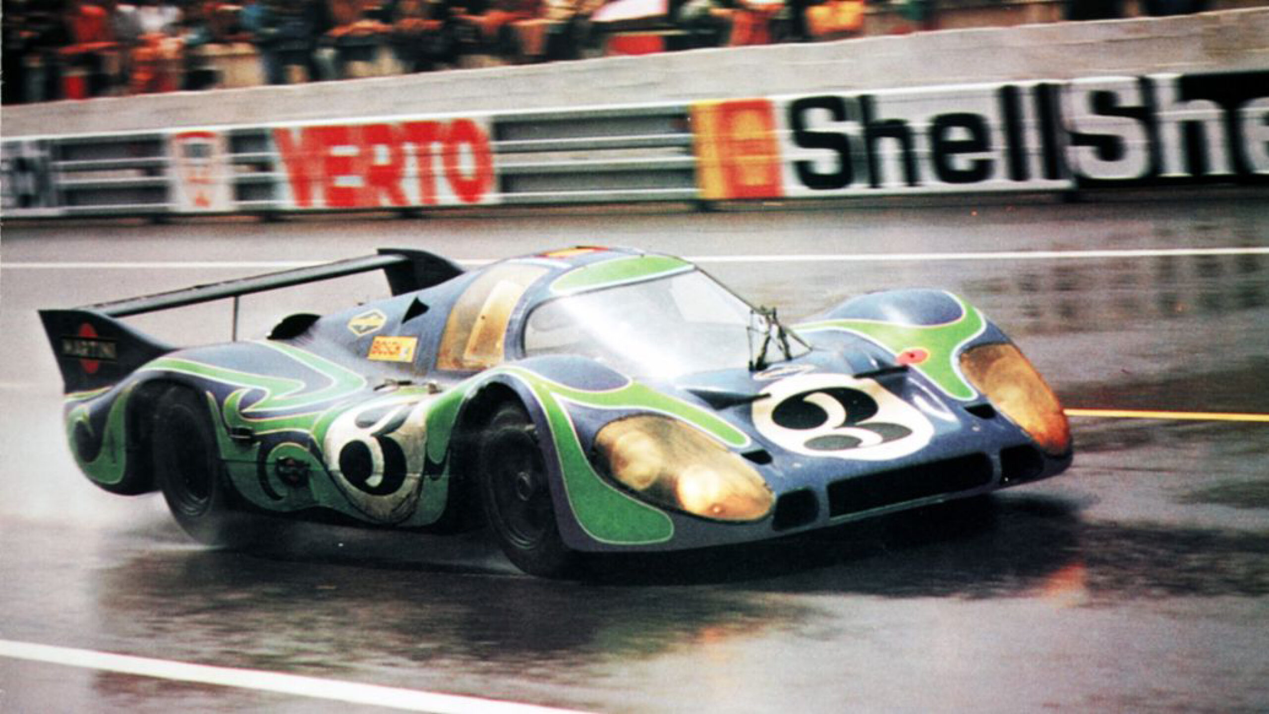 Original 'Hippie' livery on the long-tail Porsche 917